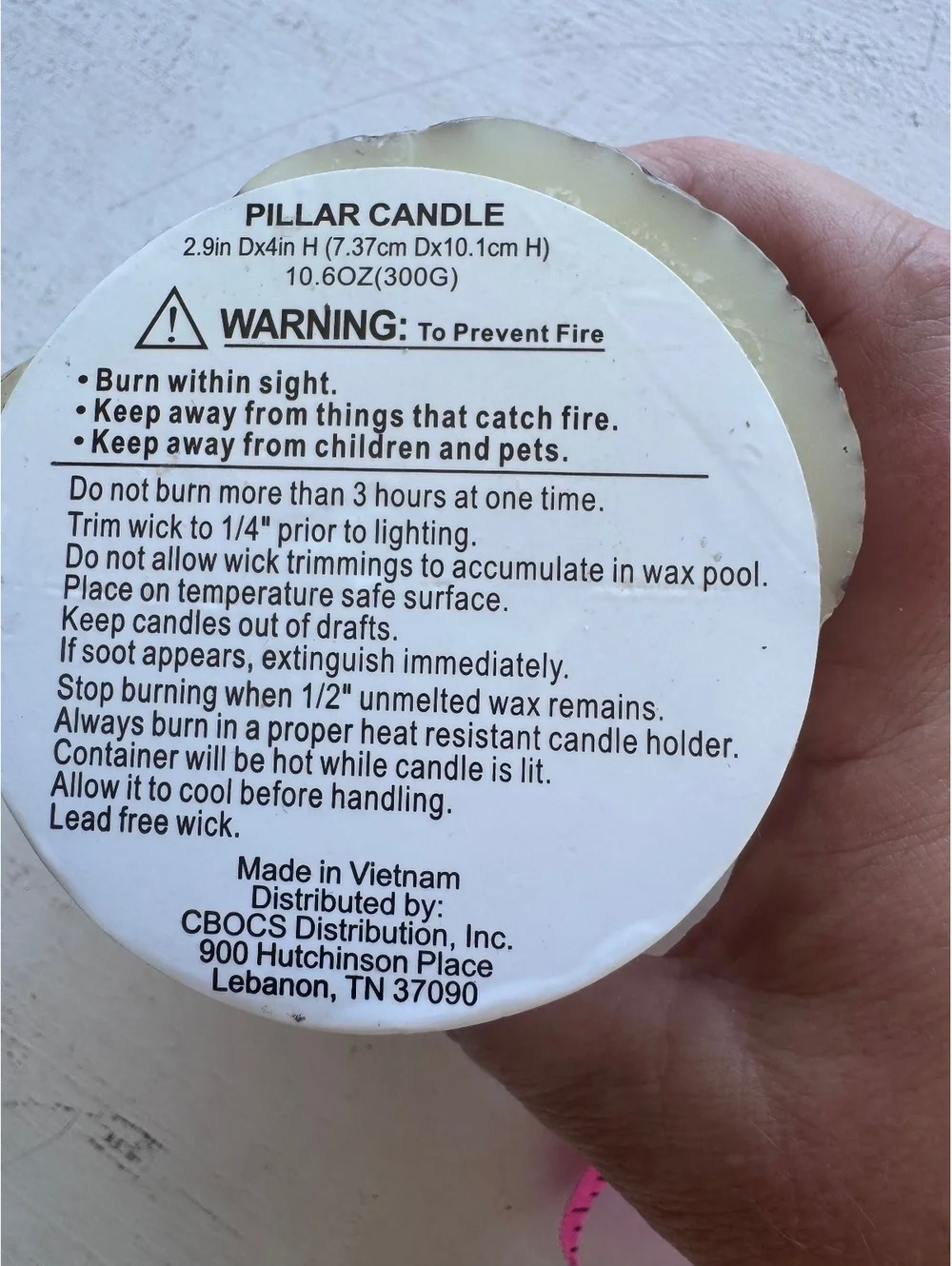 Cracker Barrel Horse Head Pillar Candle 6” Equestrian Western Decor Unused